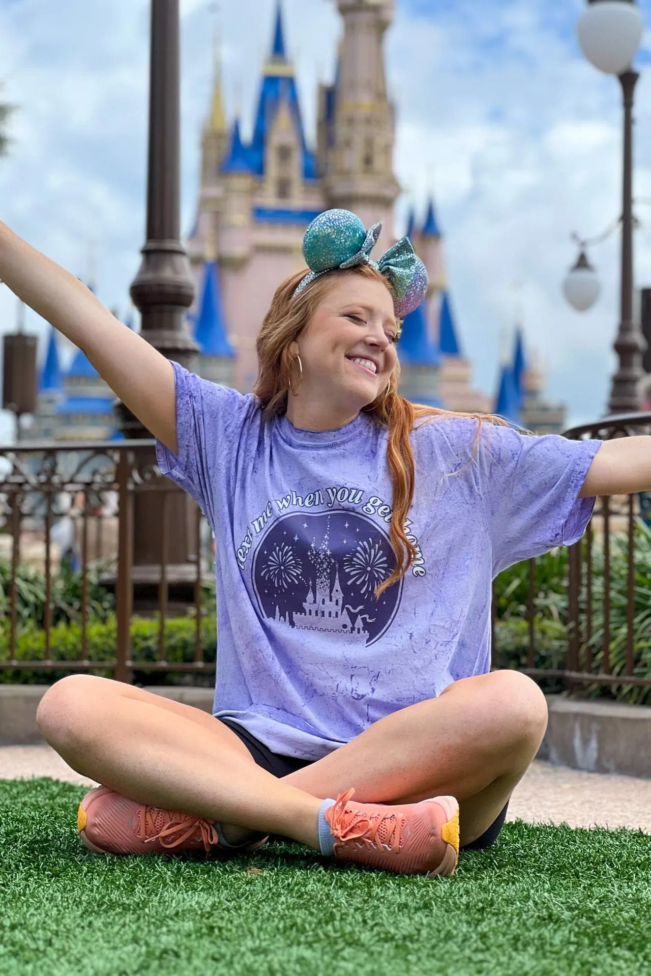 Text Me When You Get Home Castle Graphic Tee