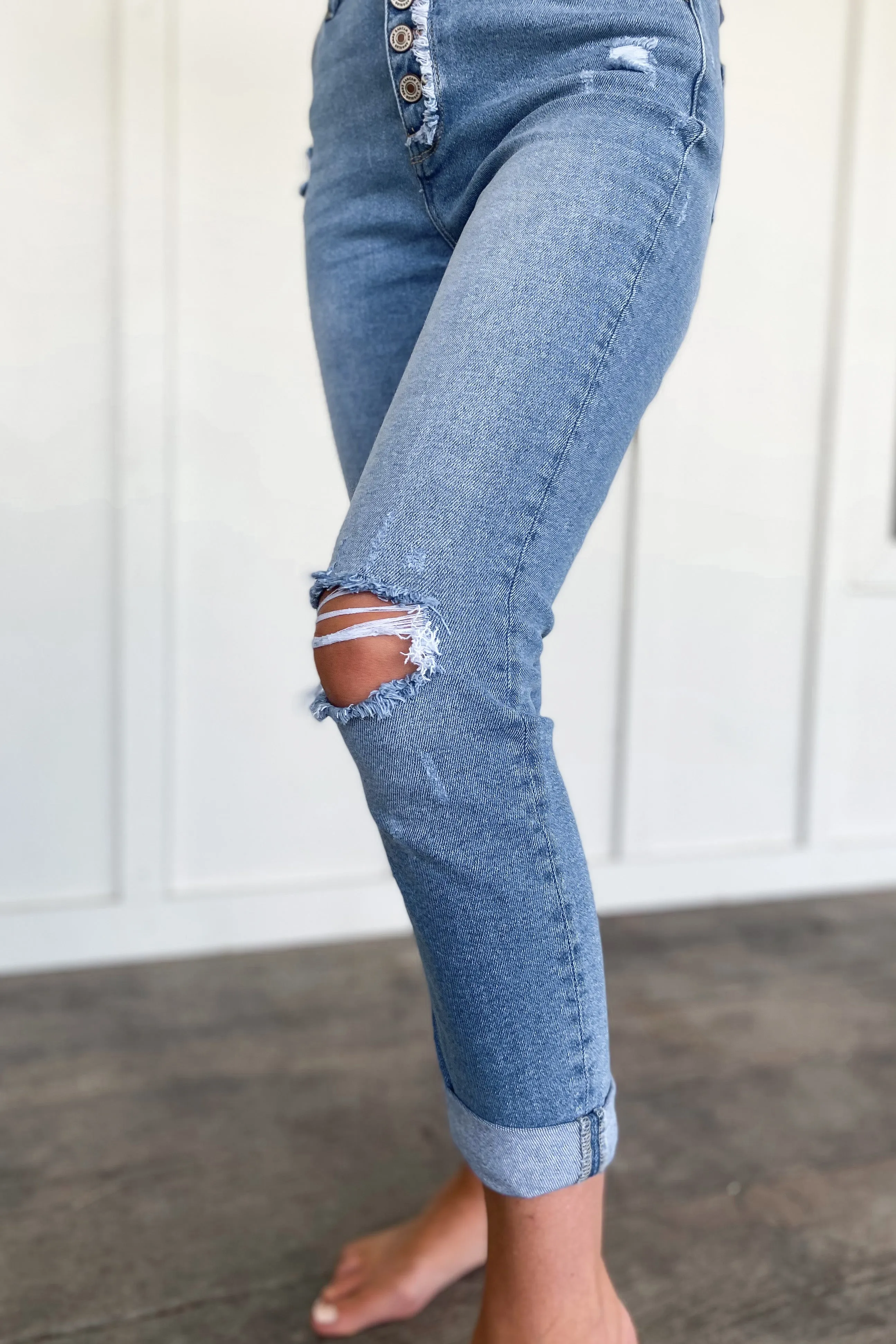 The Serena Cuffed Button Up Kancans