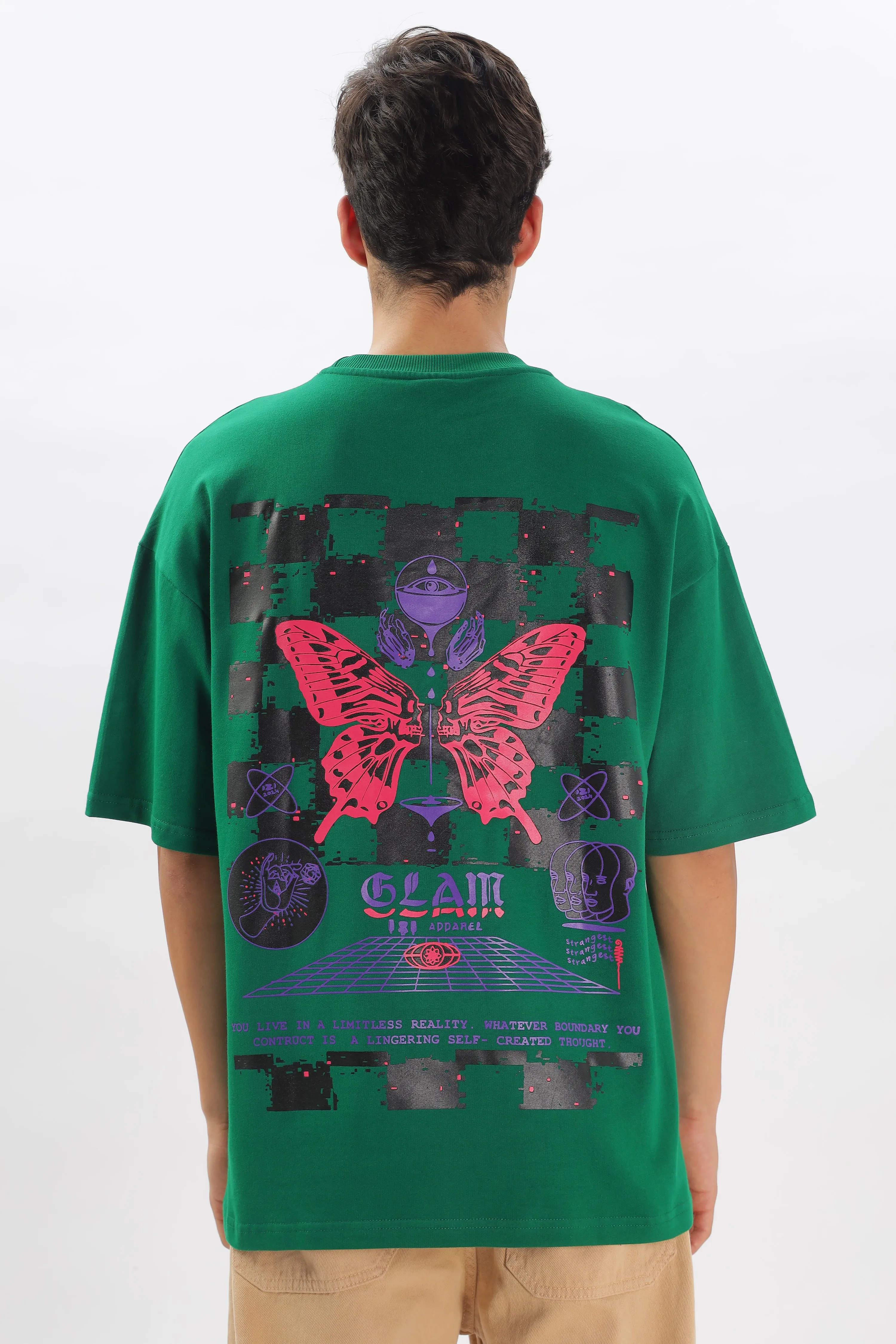 Transcendence Over Sized T-Shirt - Green