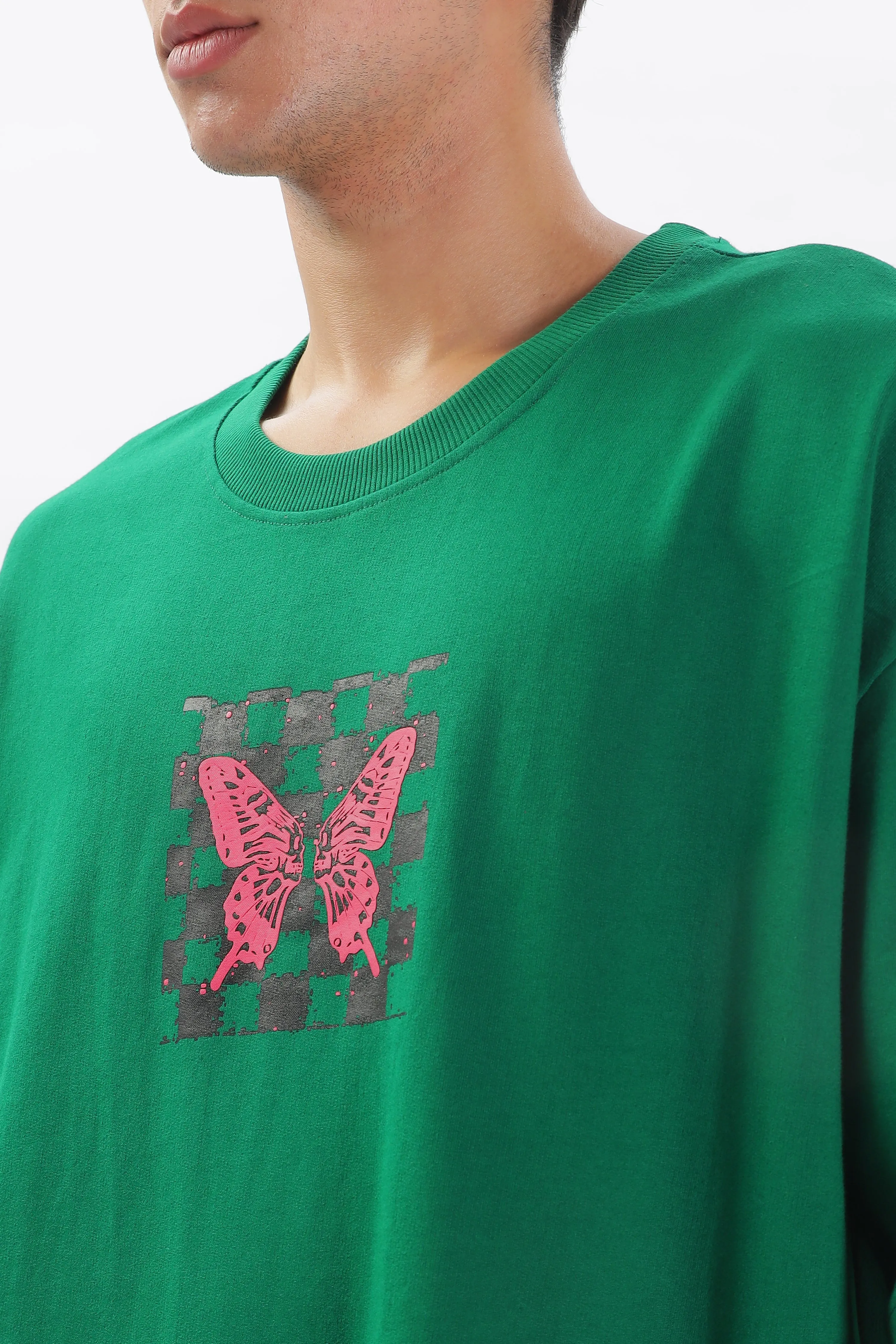 Transcendence Over Sized T-Shirt - Green
