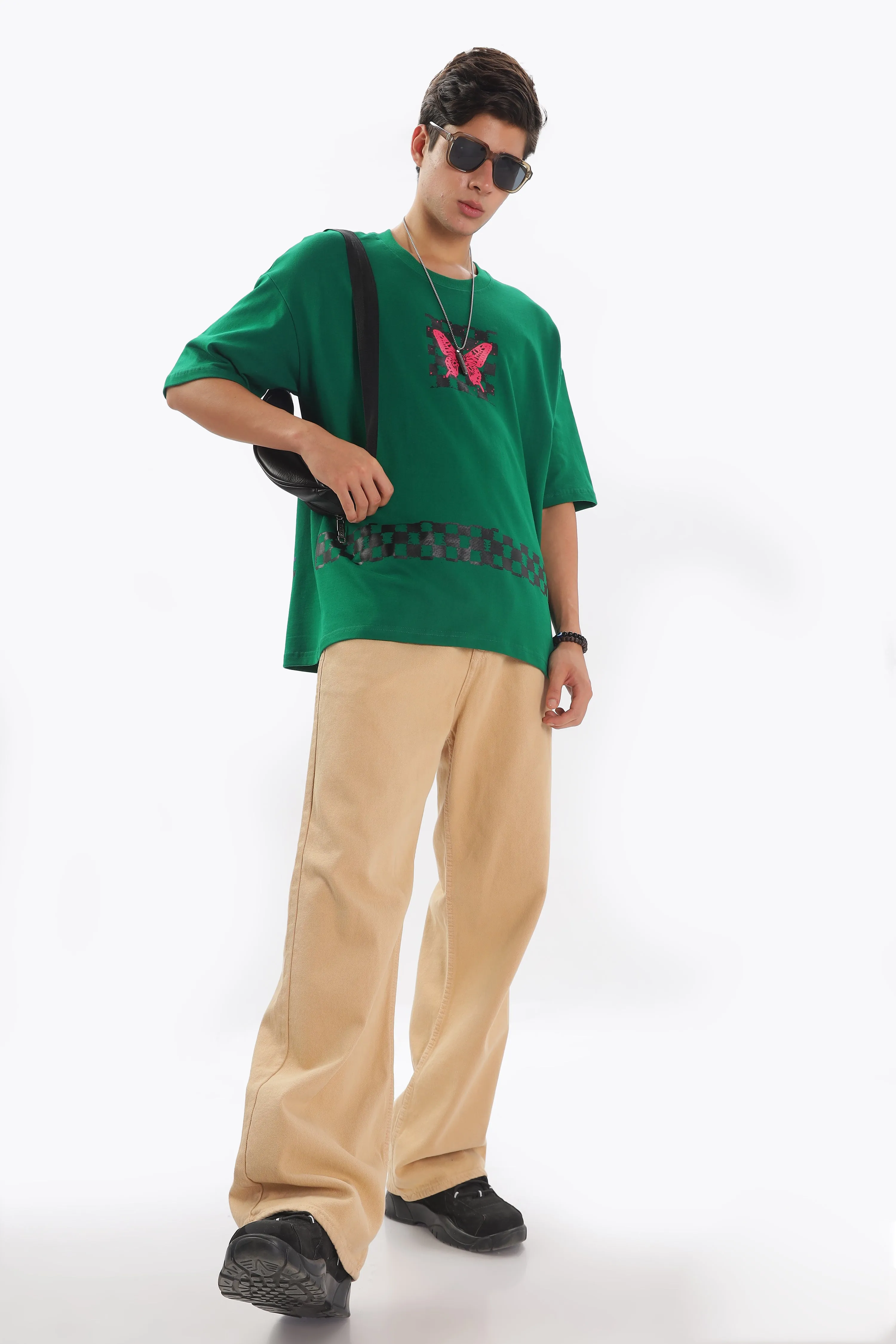 Transcendence Over Sized T-Shirt - Green