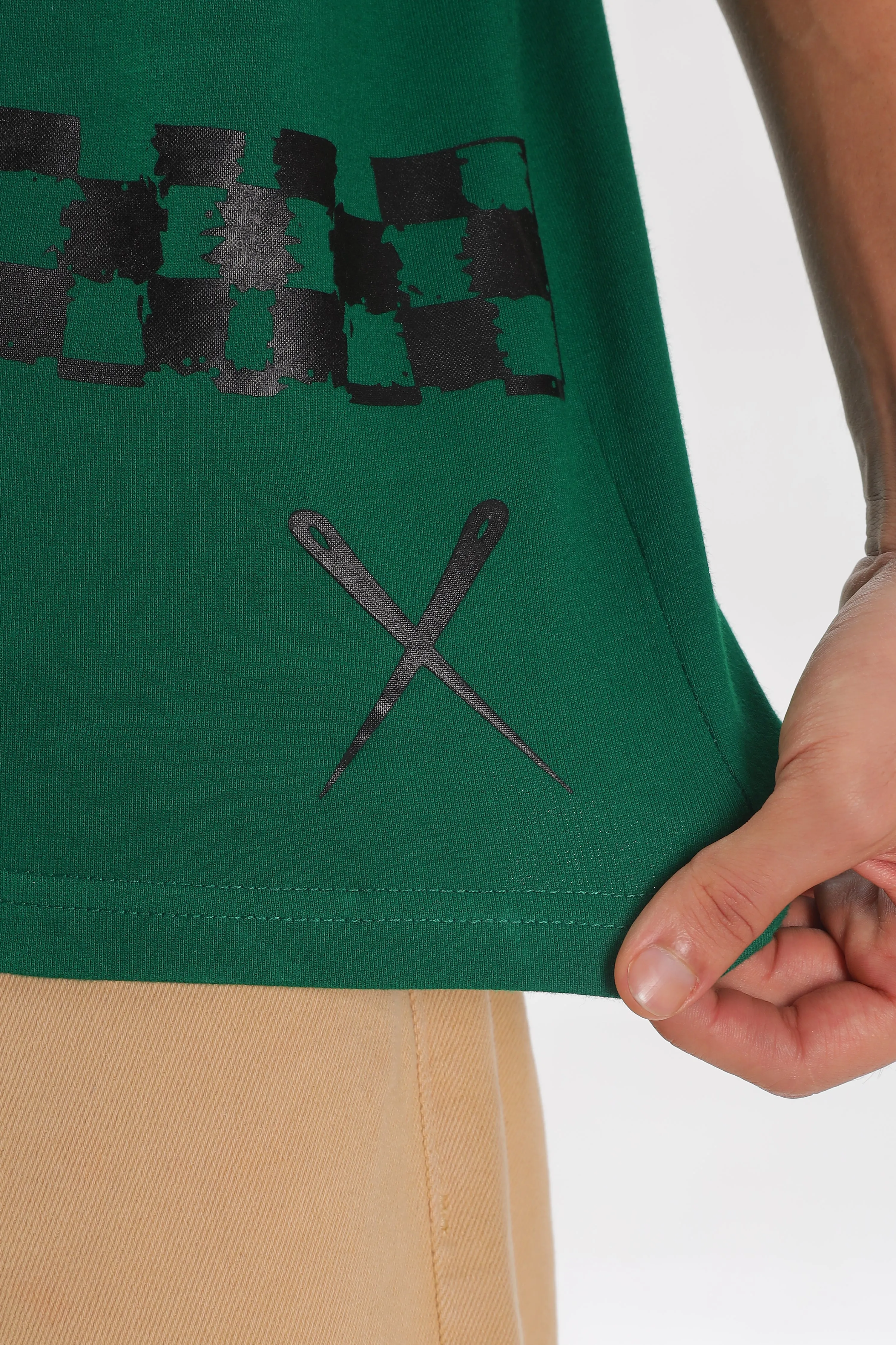 Transcendence Over Sized T-Shirt - Green