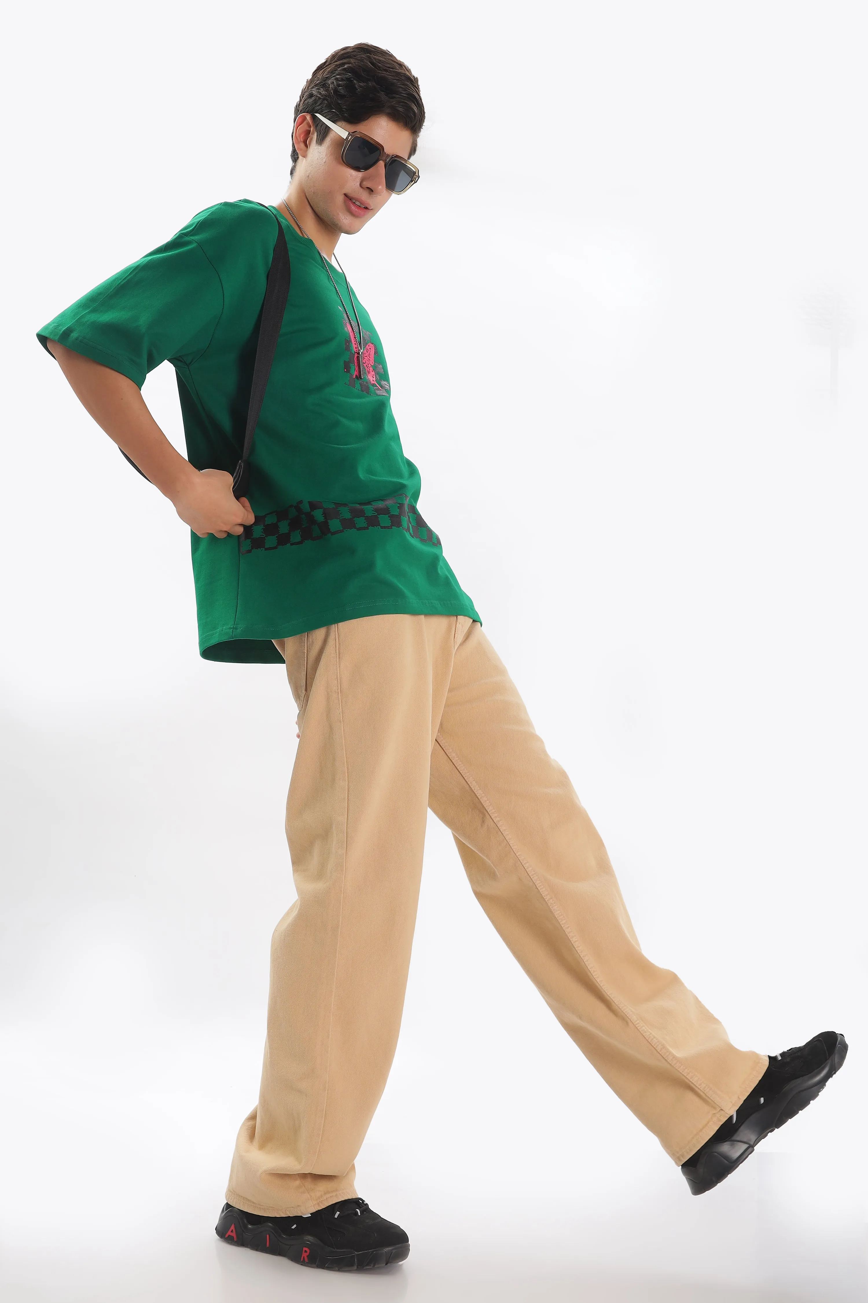 Transcendence Over Sized T-Shirt - Green