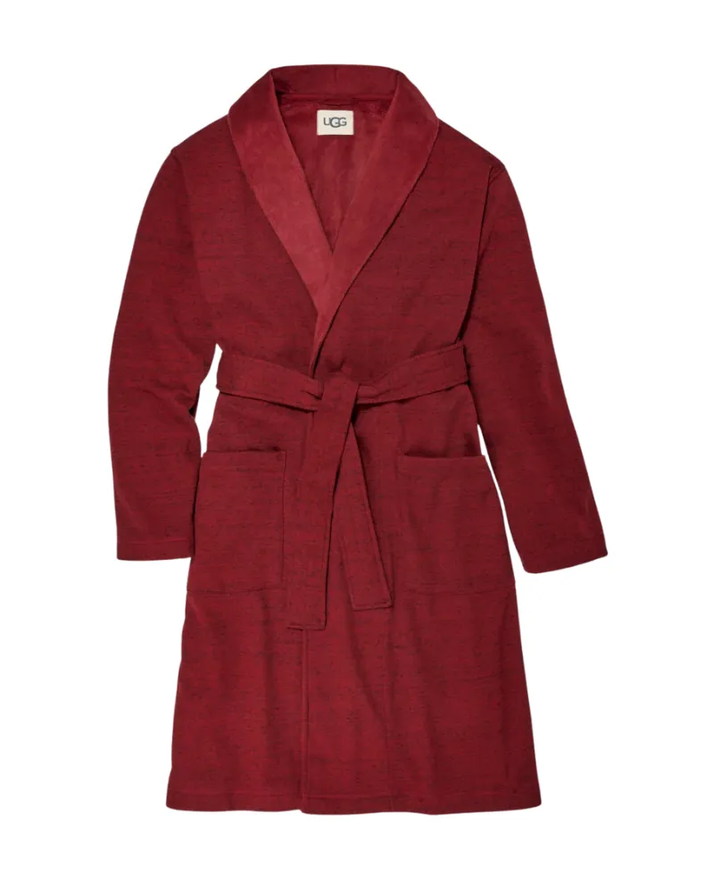 UGG Dark Cherry Heather Robinson Men's Wrap Robe