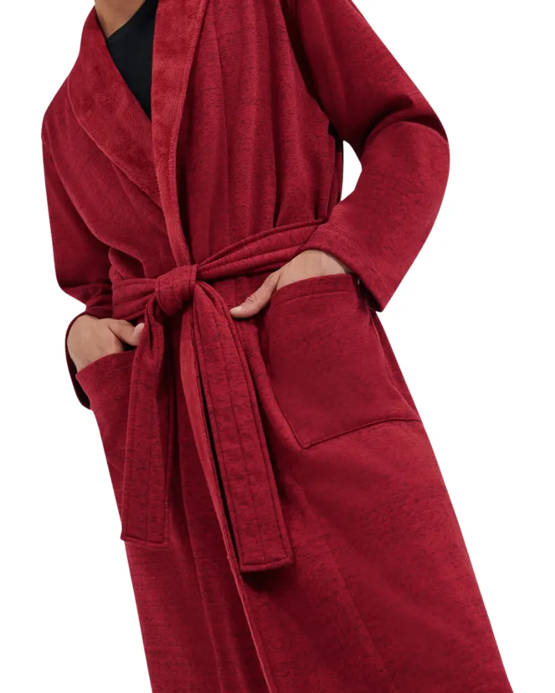 UGG Dark Cherry Heather Robinson Men's Wrap Robe
