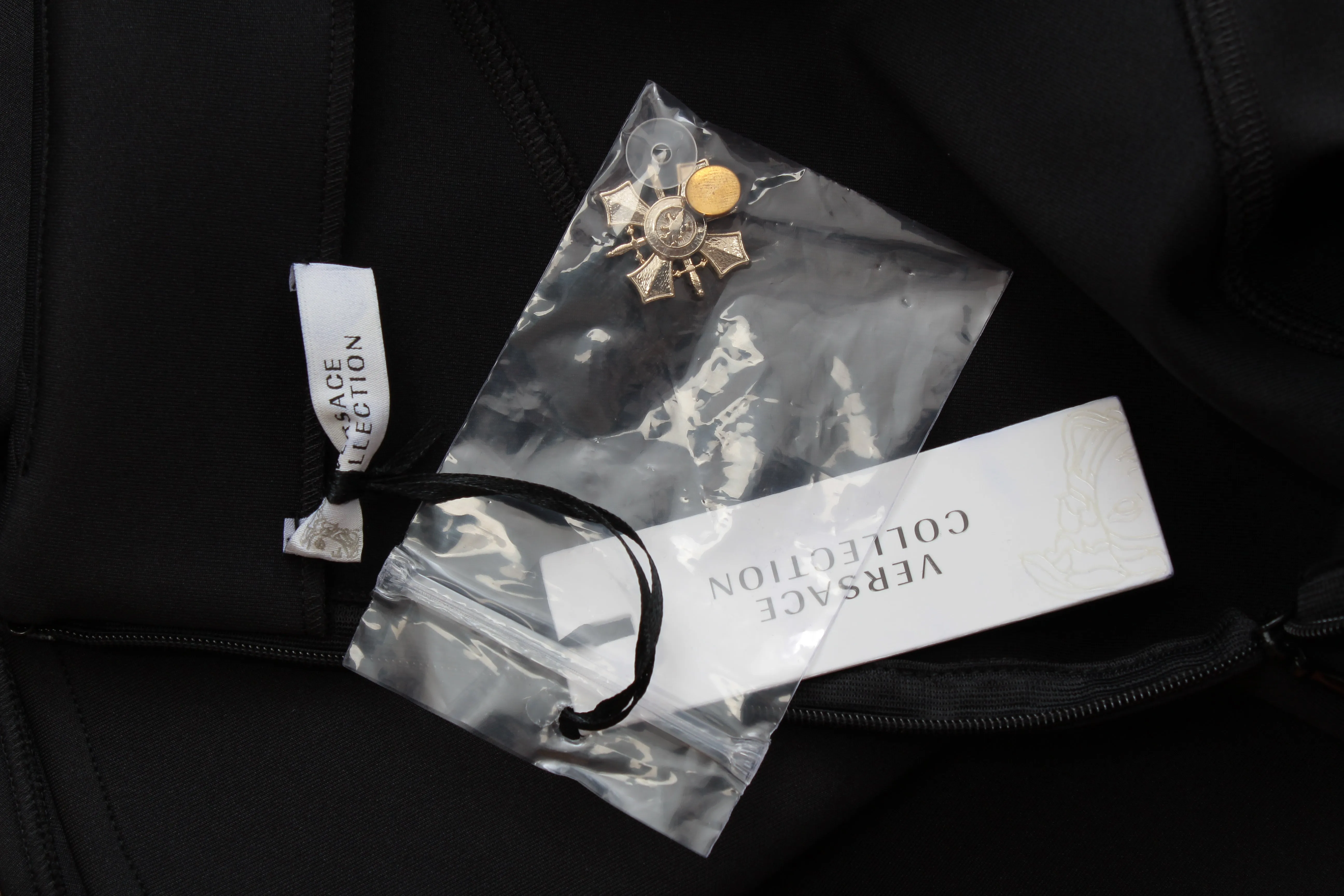 Versace Collection Embellished-Waist Flared Skirt