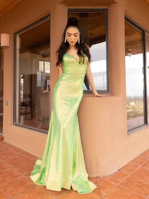 Vienna Prom Dress 8850 Green Prom Dress Size 10 Formal Gown Pageant Corset Back