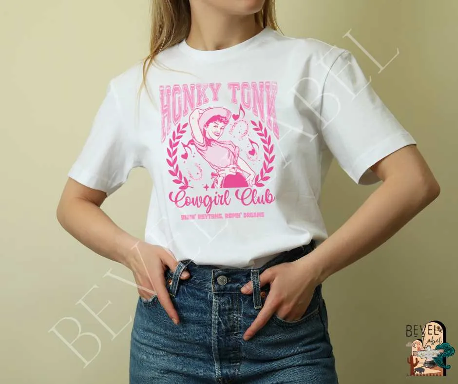 Vintage Honky Tonk Cowgirl Club T-Shirt