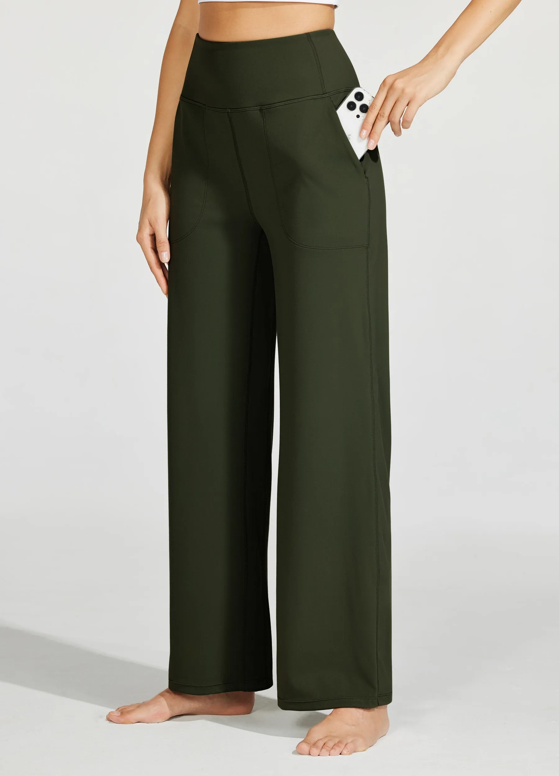 Women's Wide-Leg Yoga Pants 28 Inseam