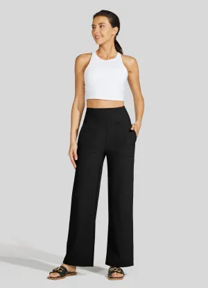 Women's Wide-Leg Yoga Pants 28 Inseam