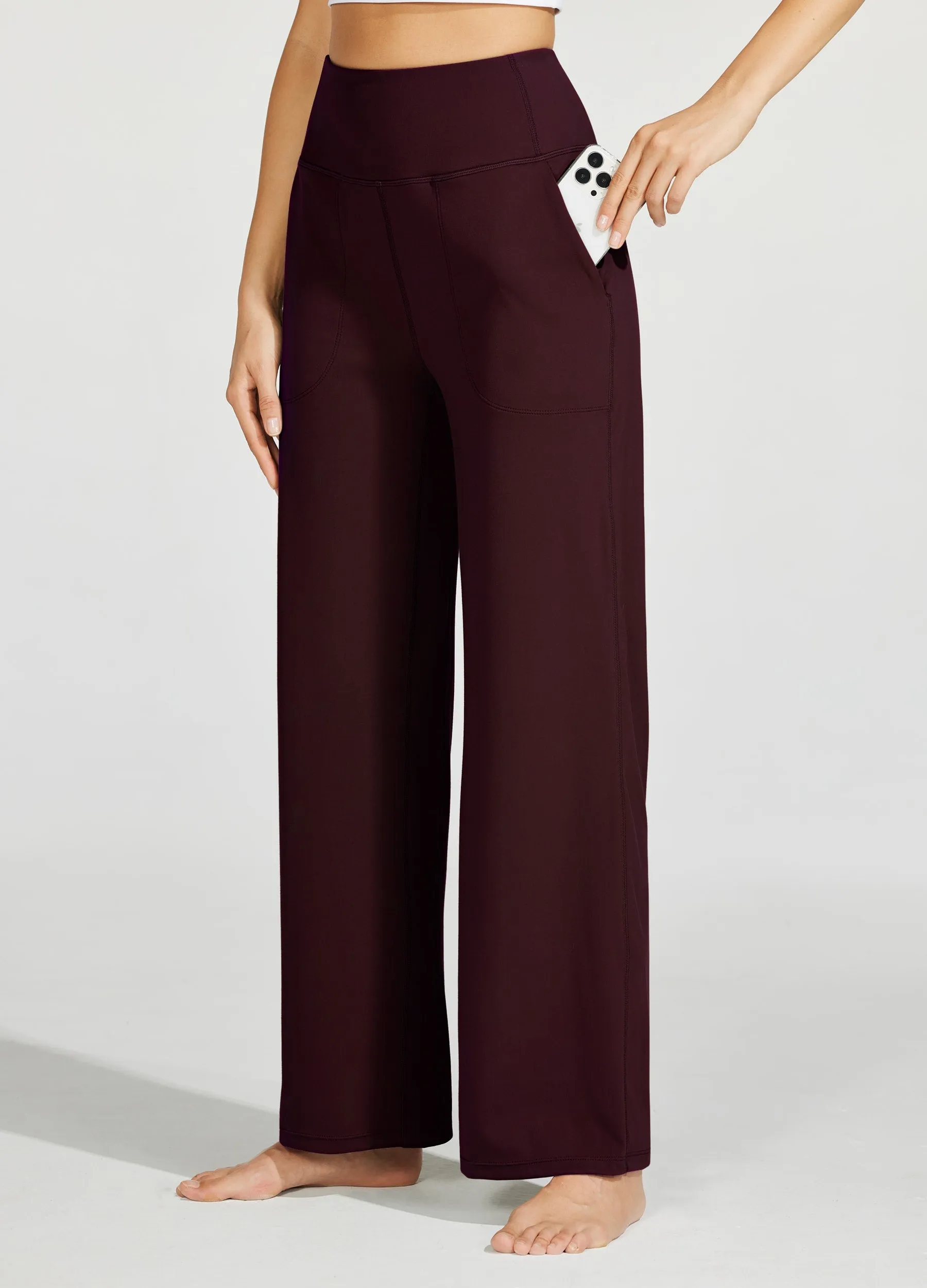 Women's Wide-Leg Yoga Pants 28 Inseam