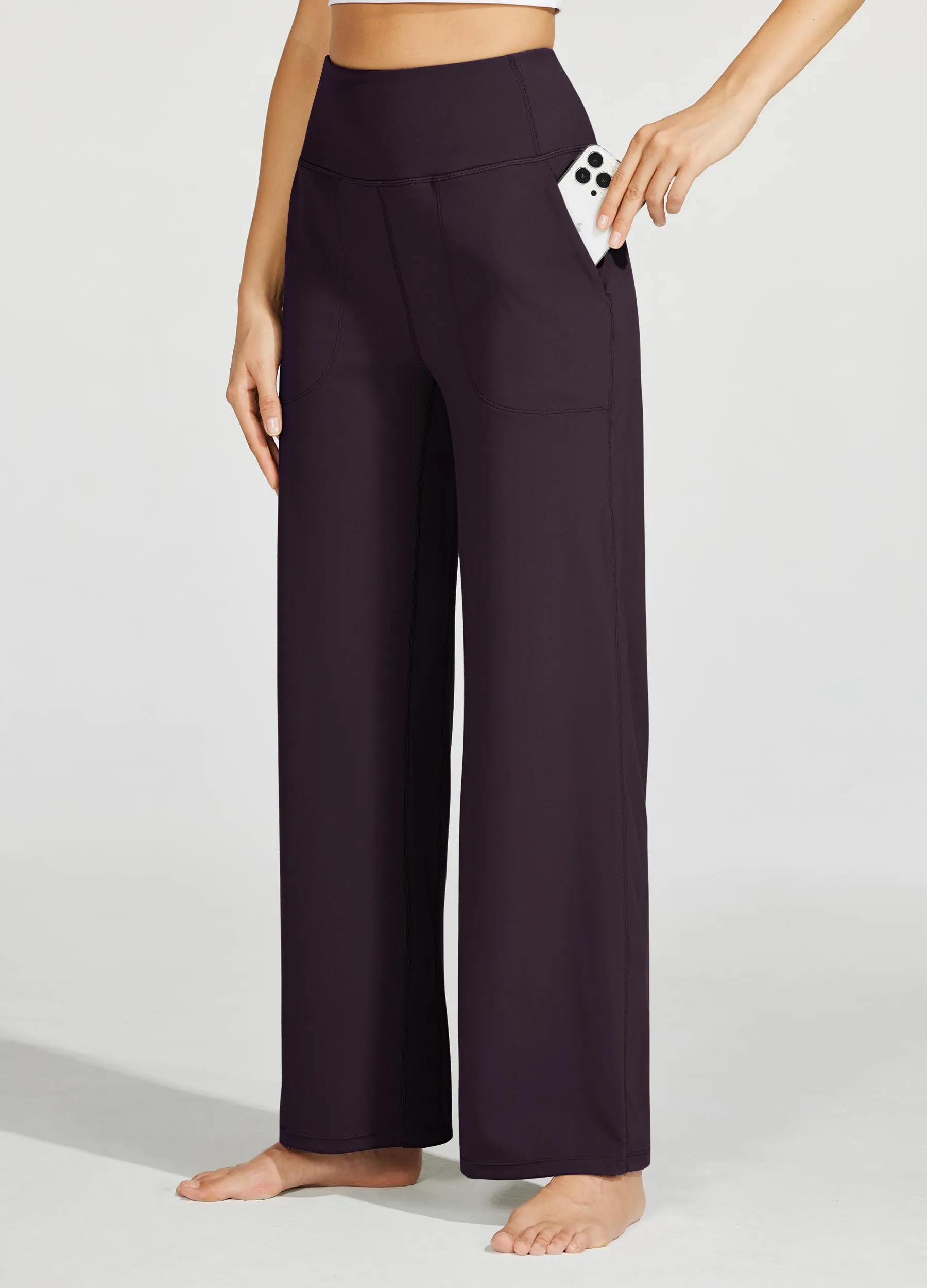 Women's Wide-Leg Yoga Pants 28 Inseam