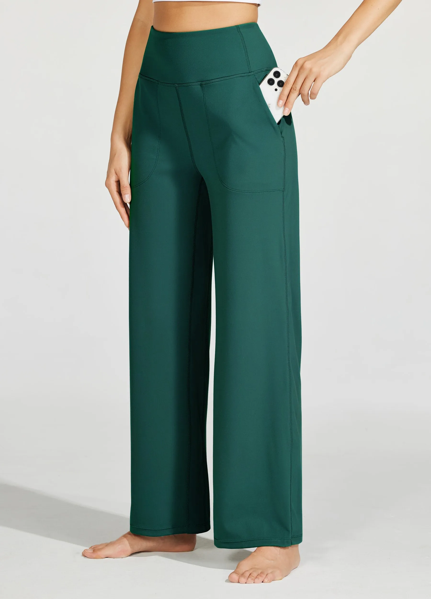 Women's Wide-Leg Yoga Pants 28 Inseam