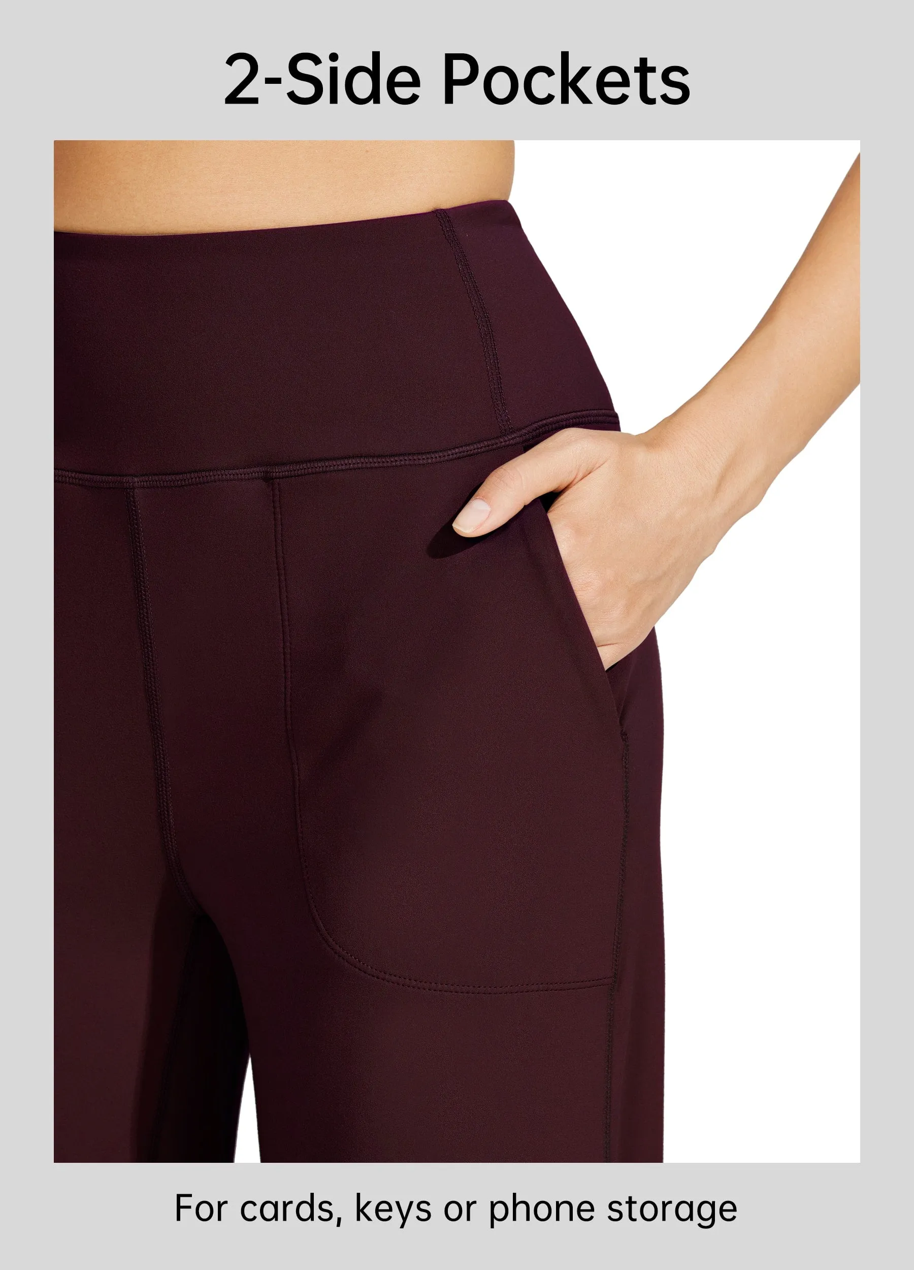 Women's Wide-Leg Yoga Pants 28 Inseam