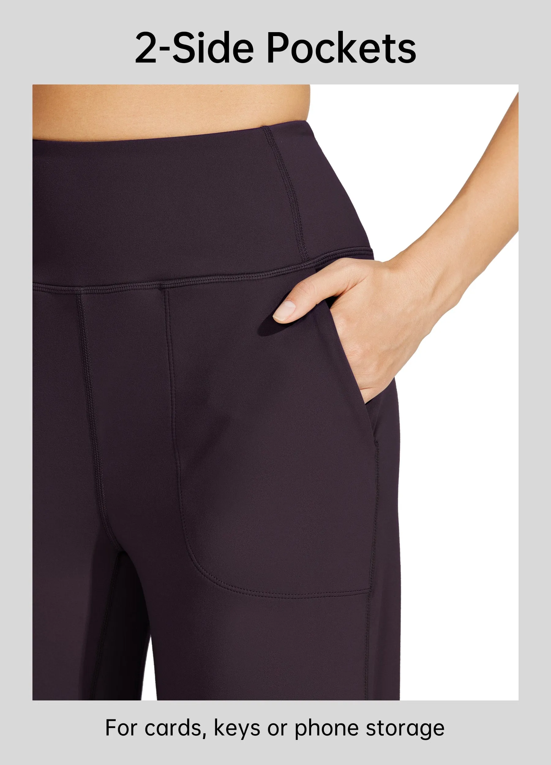 Women's Wide-Leg Yoga Pants 28 Inseam