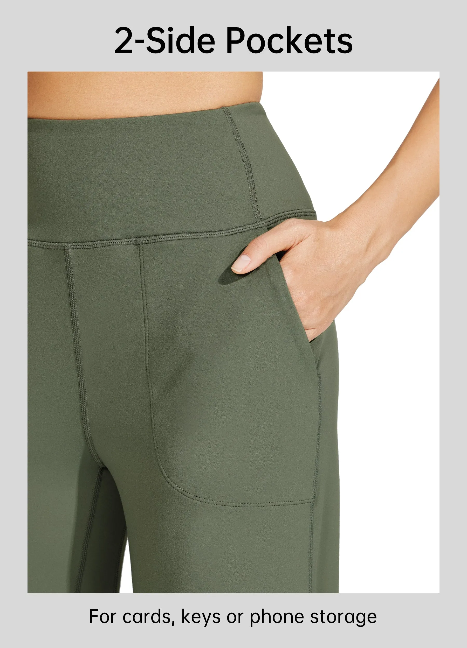 Women's Wide-Leg Yoga Pants 28 Inseam