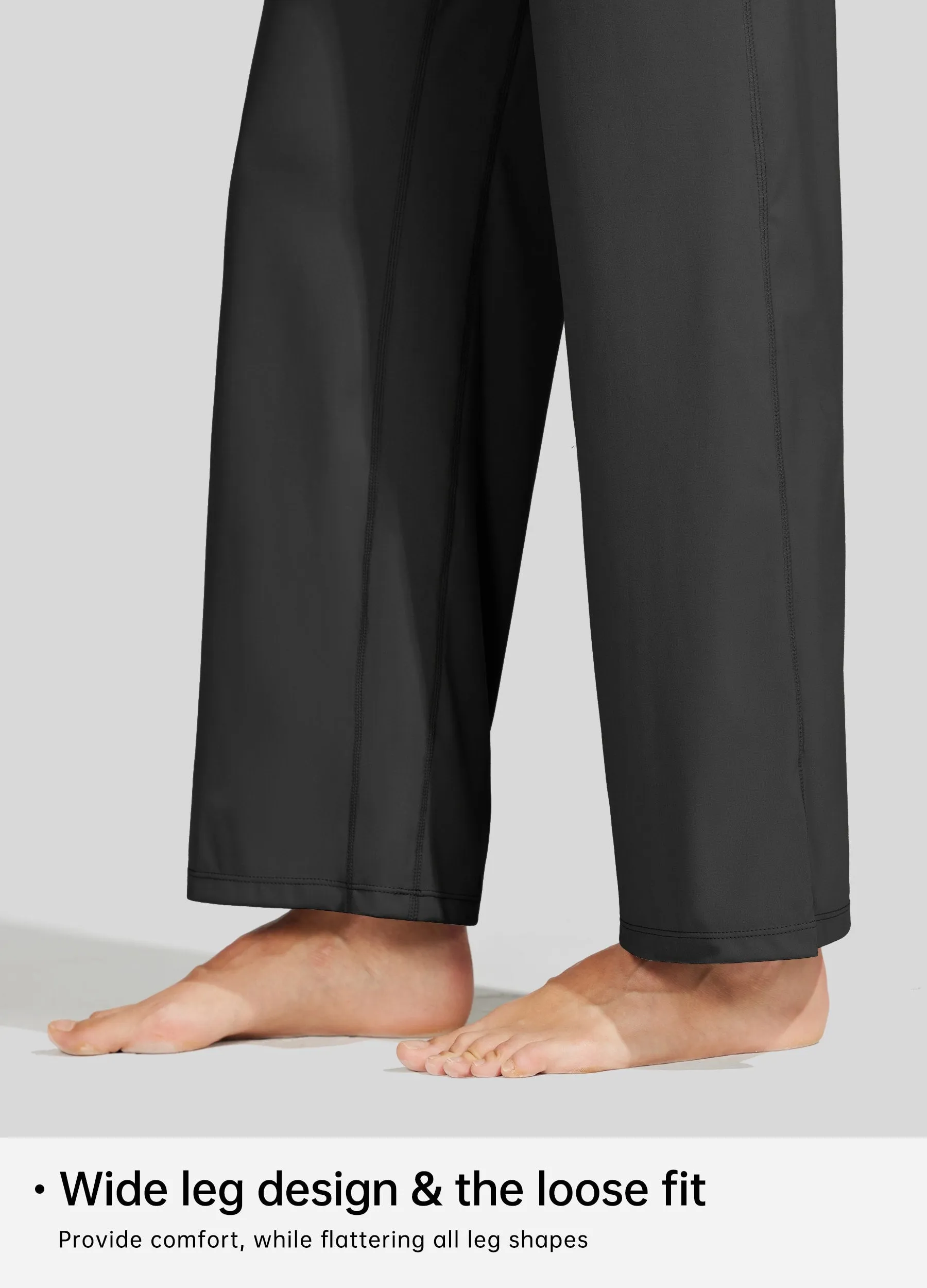 Women's Wide-Leg Yoga Pants 28 Inseam