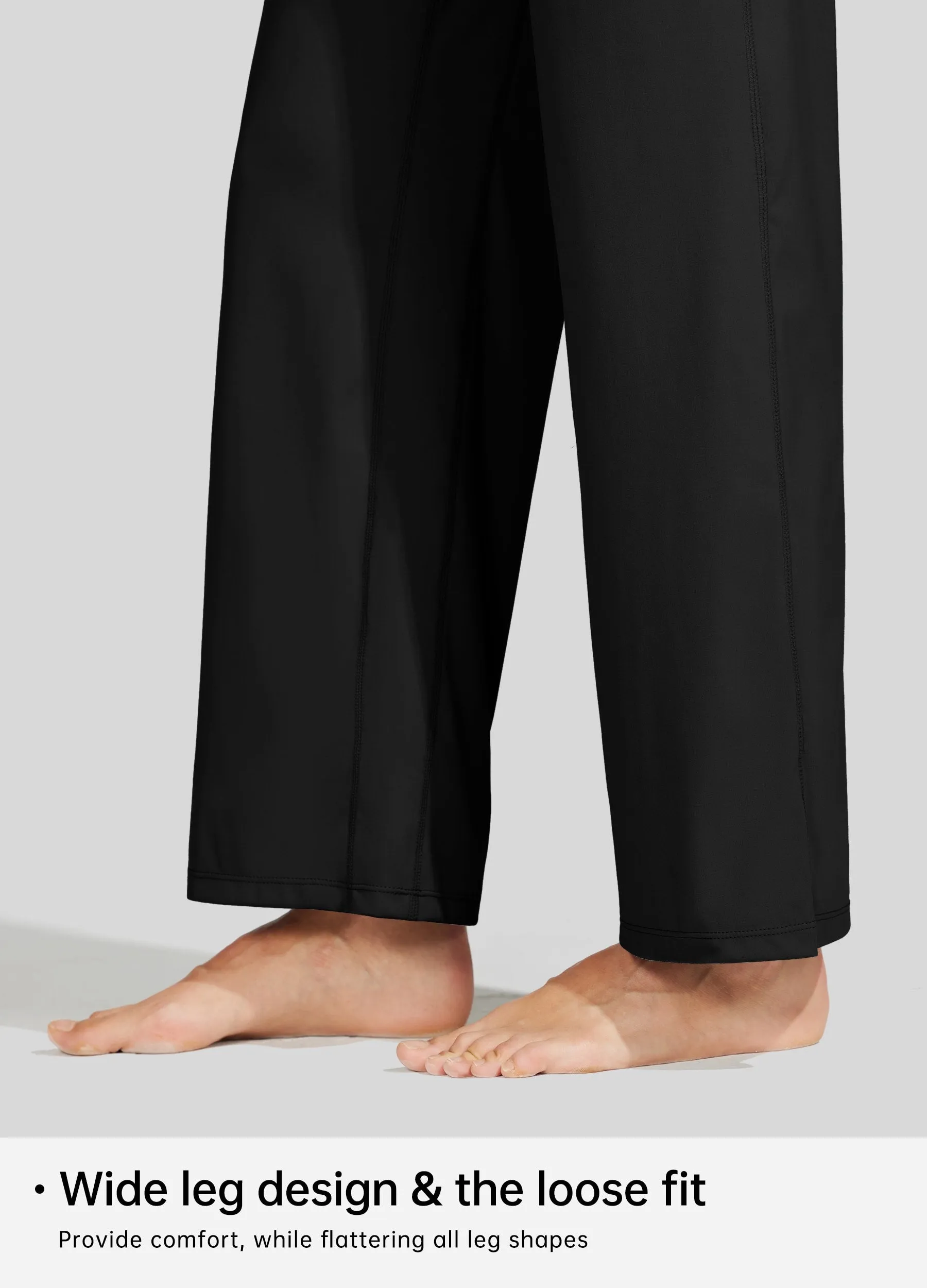 Women's Wide-Leg Yoga Pants 28 Inseam
