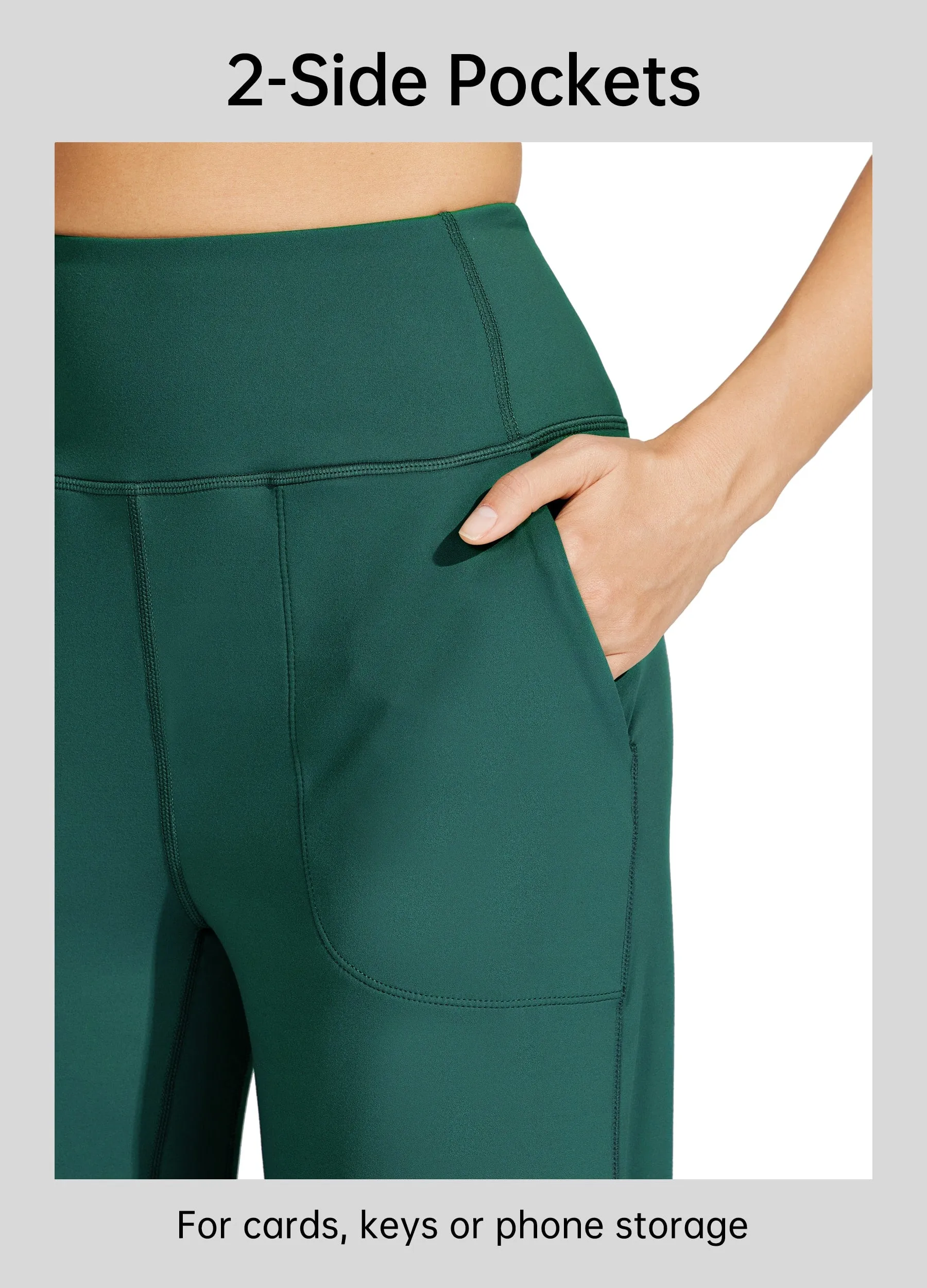 Women's Wide-Leg Yoga Pants 28 Inseam