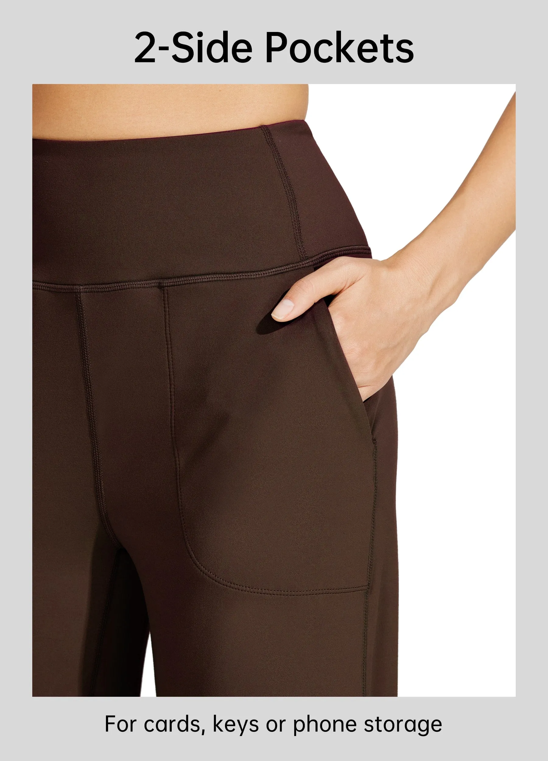 Women's Wide-Leg Yoga Pants 28 Inseam