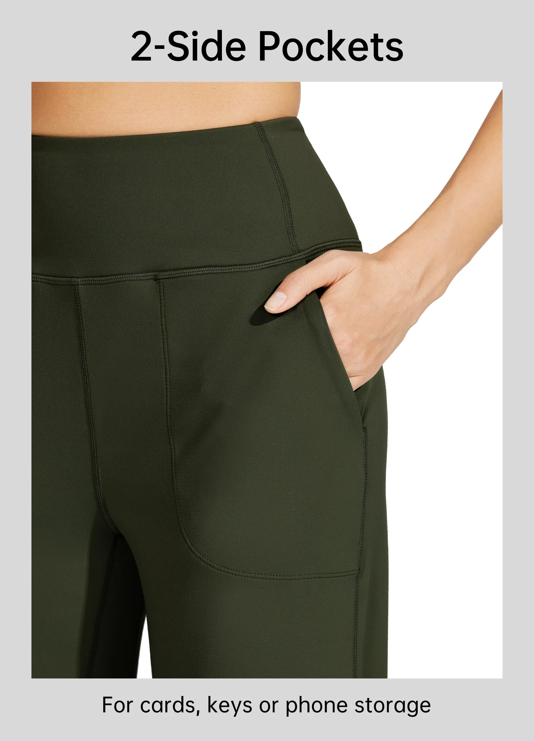 Women's Wide-Leg Yoga Pants 28 Inseam