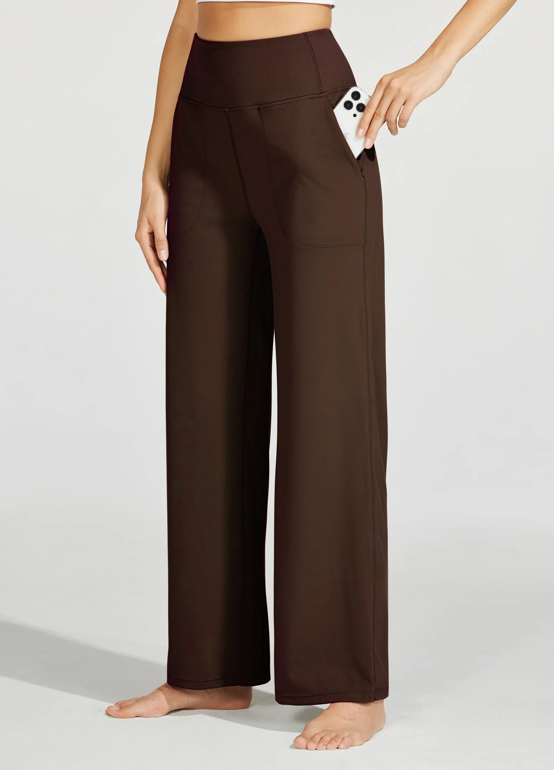 Women's Wide-Leg Yoga Pants 28 Inseam