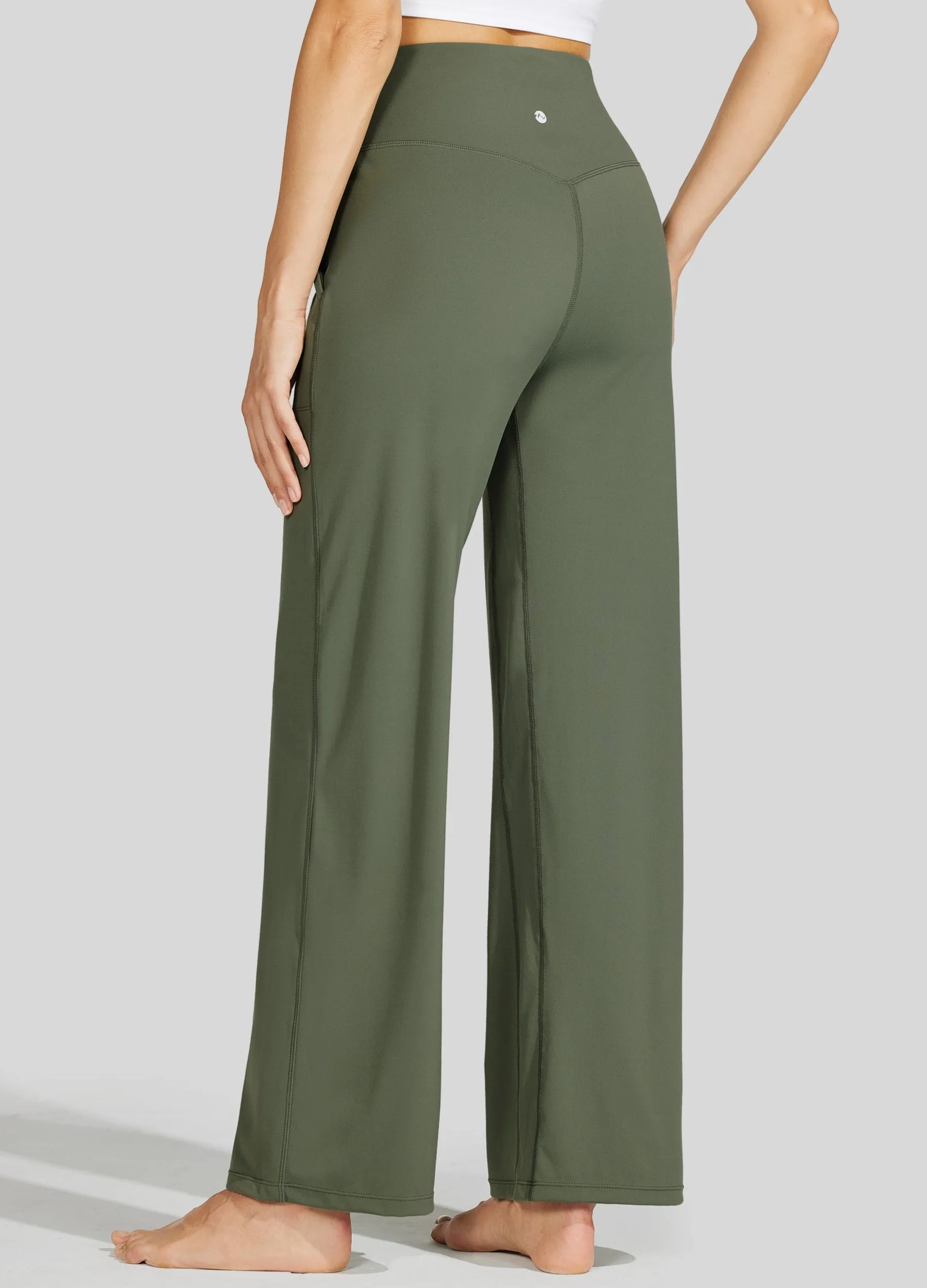 Women's Wide-Leg Yoga Pants 28 Inseam