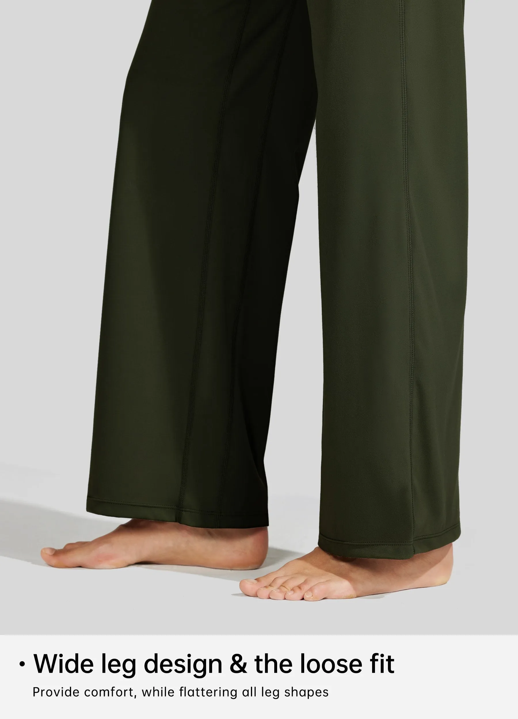 Women's Wide-Leg Yoga Pants 28 Inseam