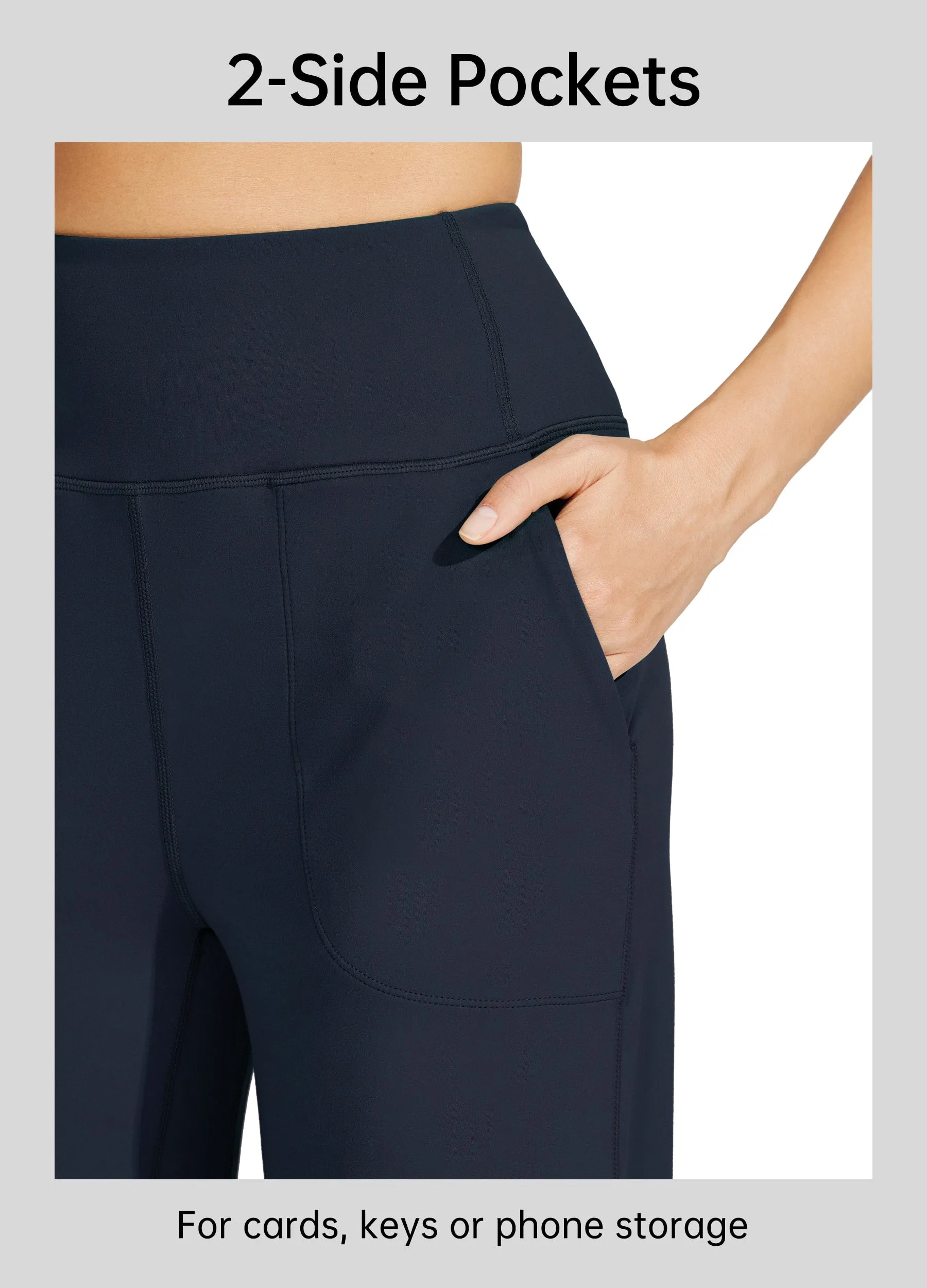 Women's Wide-Leg Yoga Pants 28 Inseam