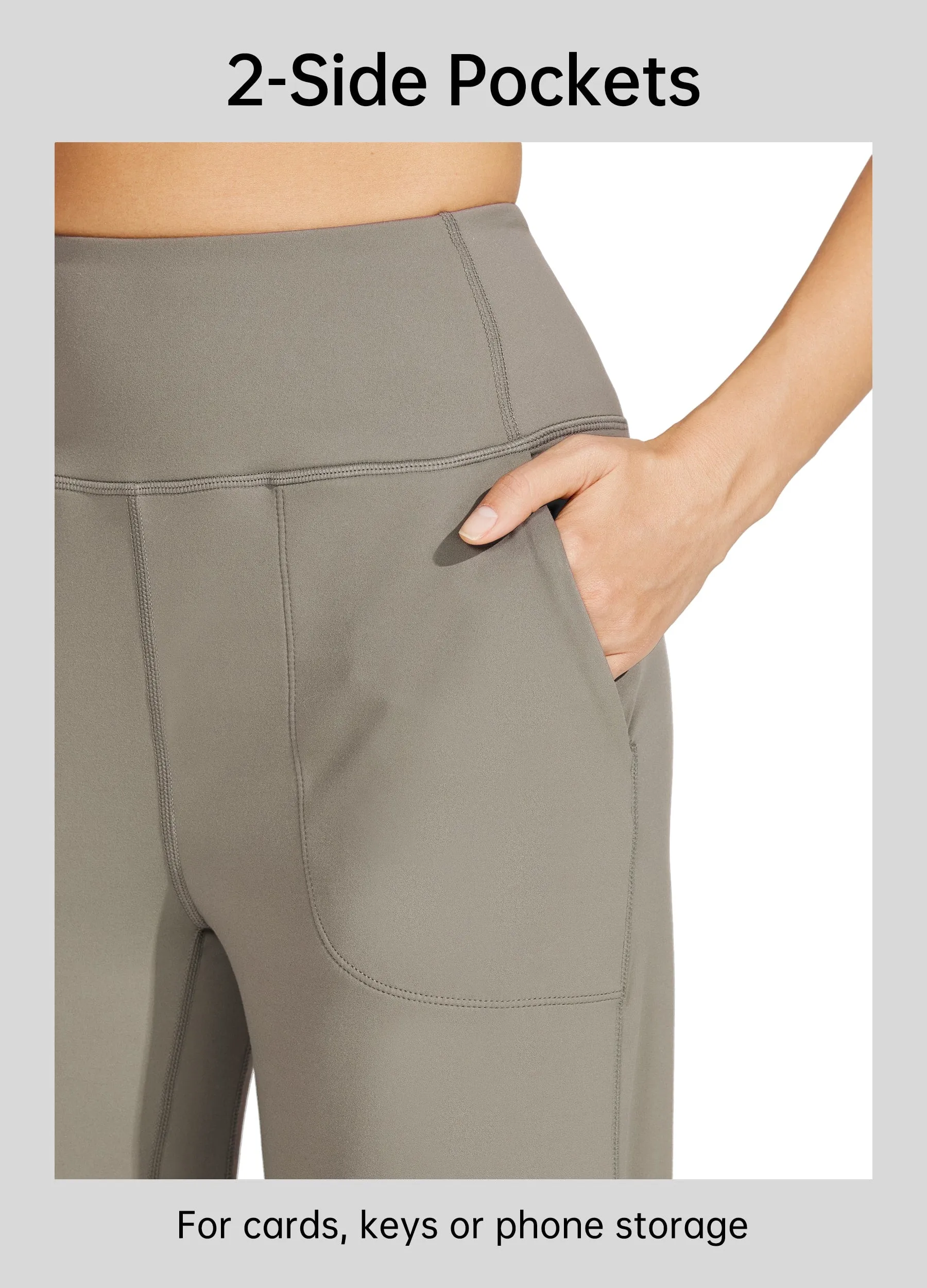 Women's Wide-Leg Yoga Pants 28 Inseam