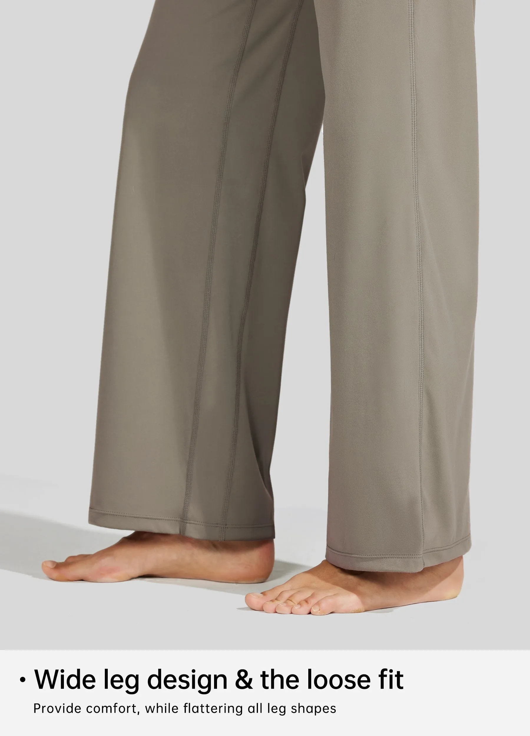 Women's Wide-Leg Yoga Pants 28 Inseam