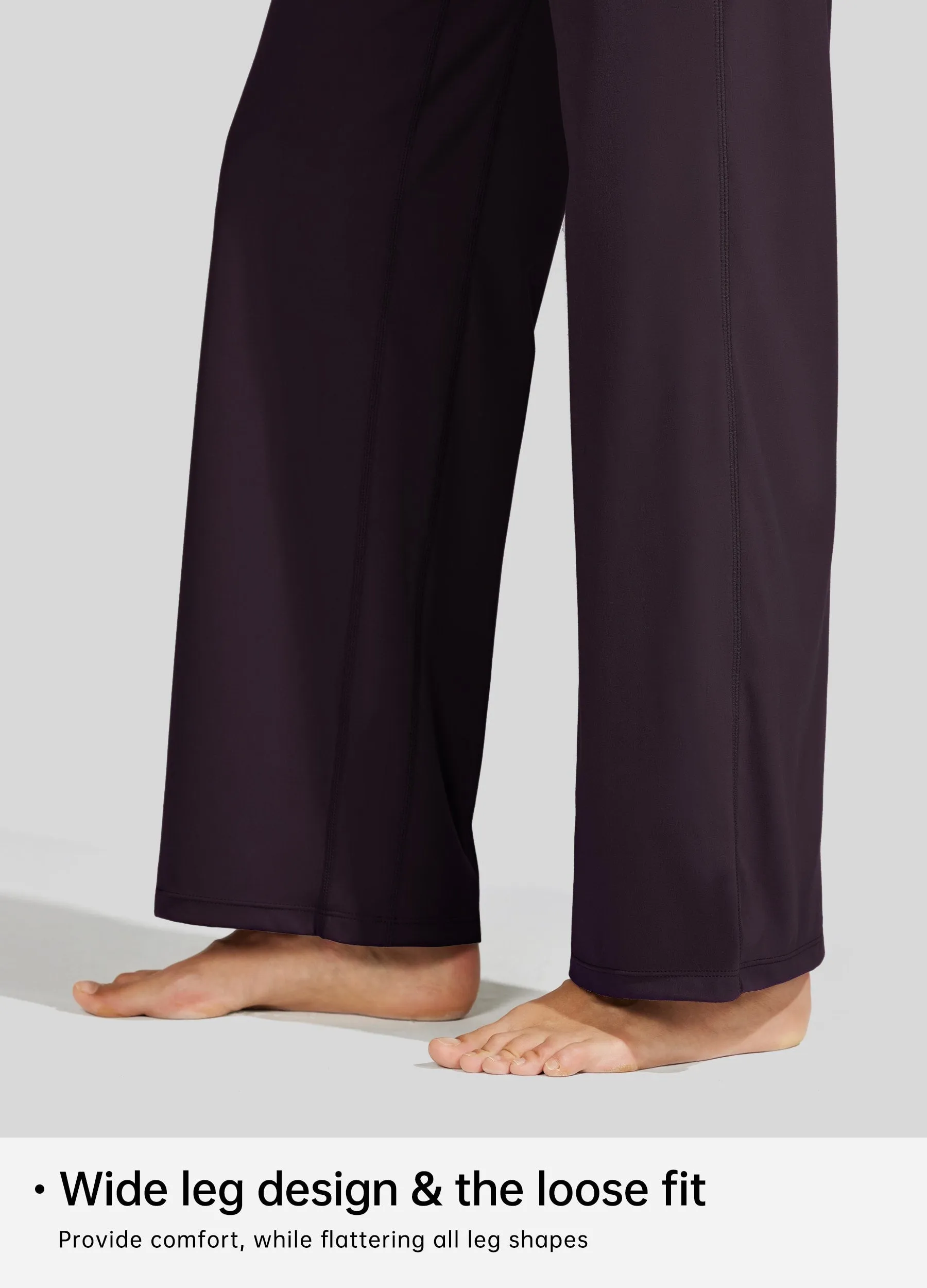 Women's Wide-Leg Yoga Pants 28 Inseam