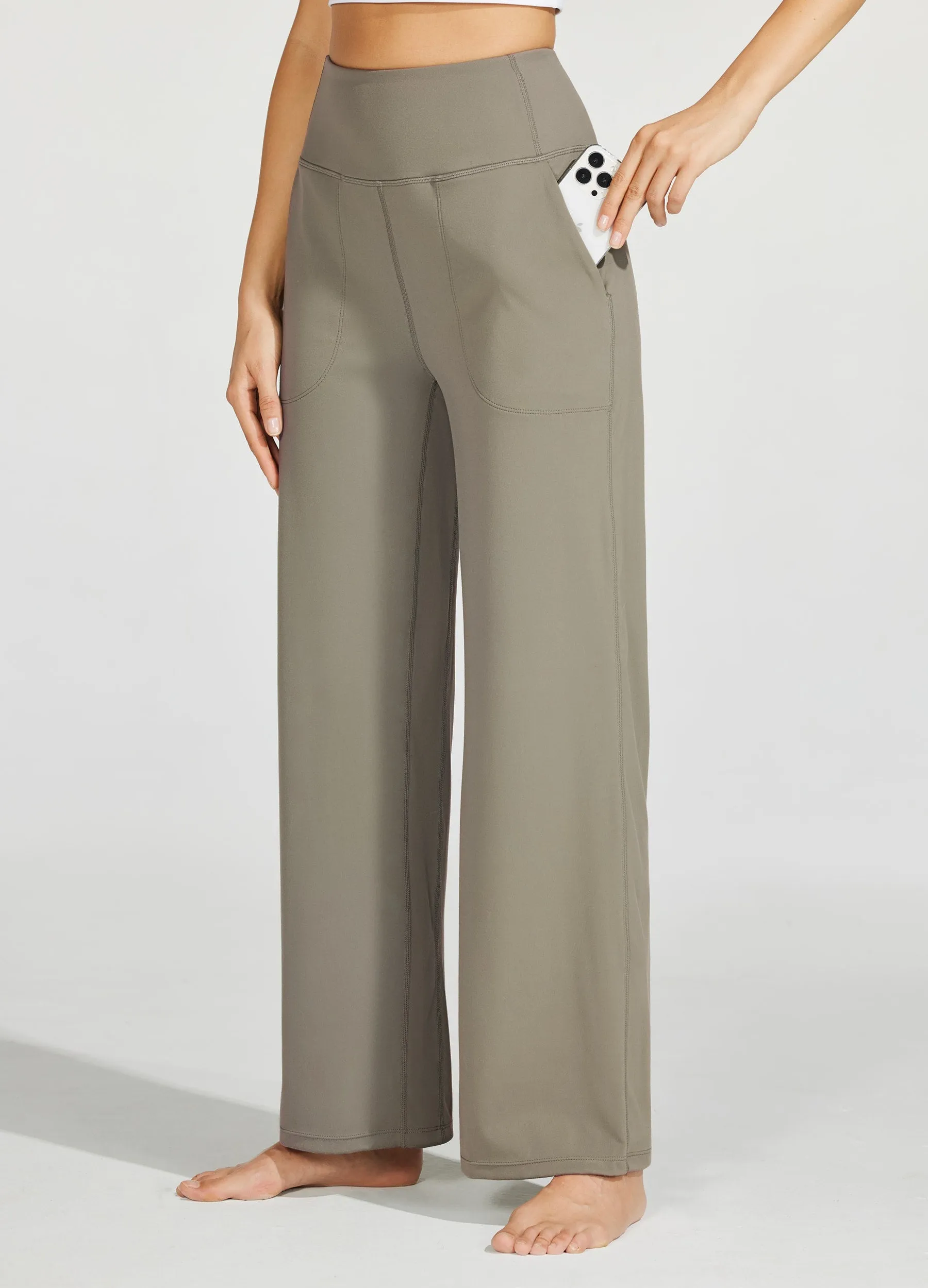 Women's Wide-Leg Yoga Pants 28 Inseam