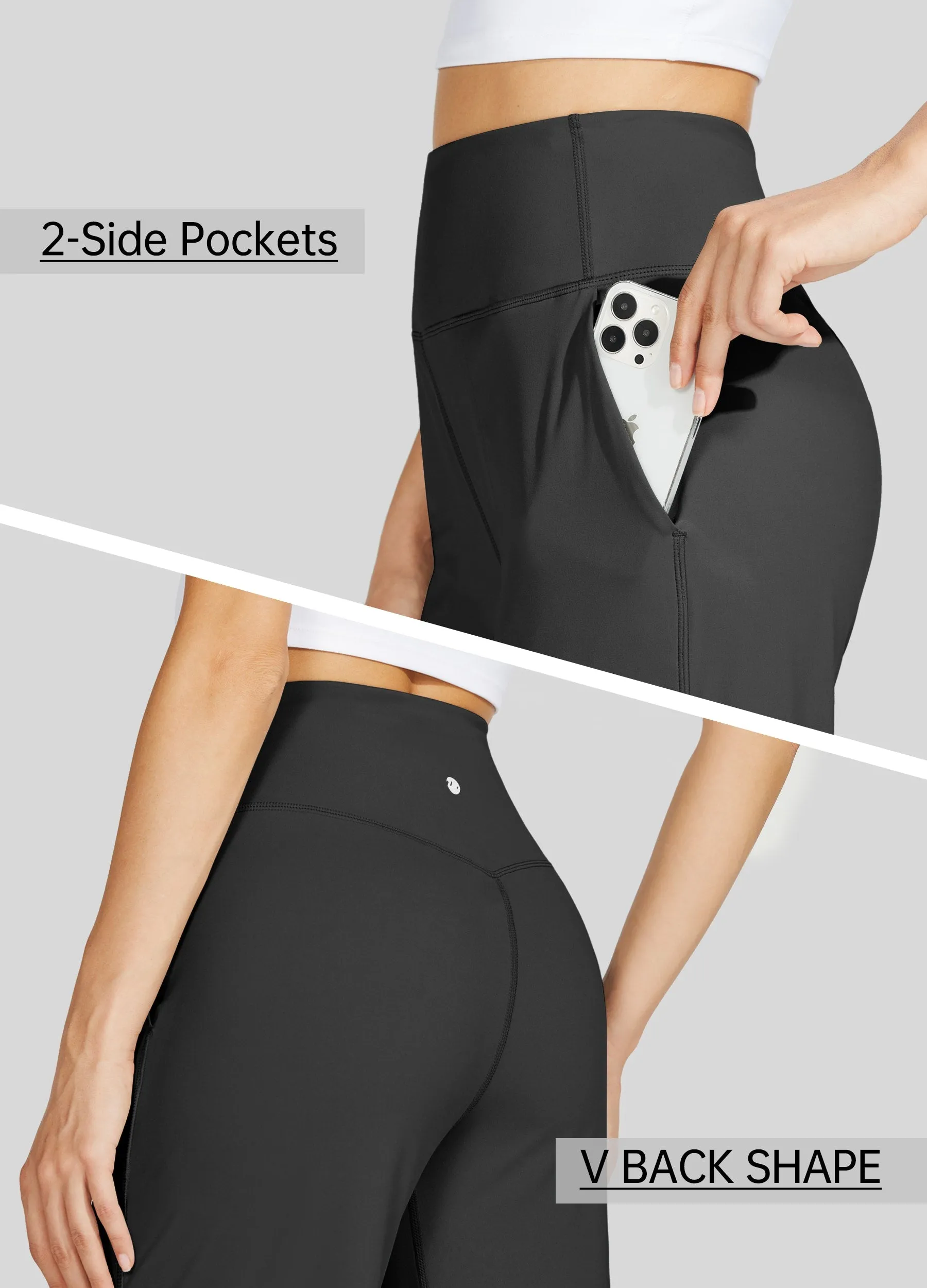 Women's Wide-Leg Yoga Pants 28 Inseam