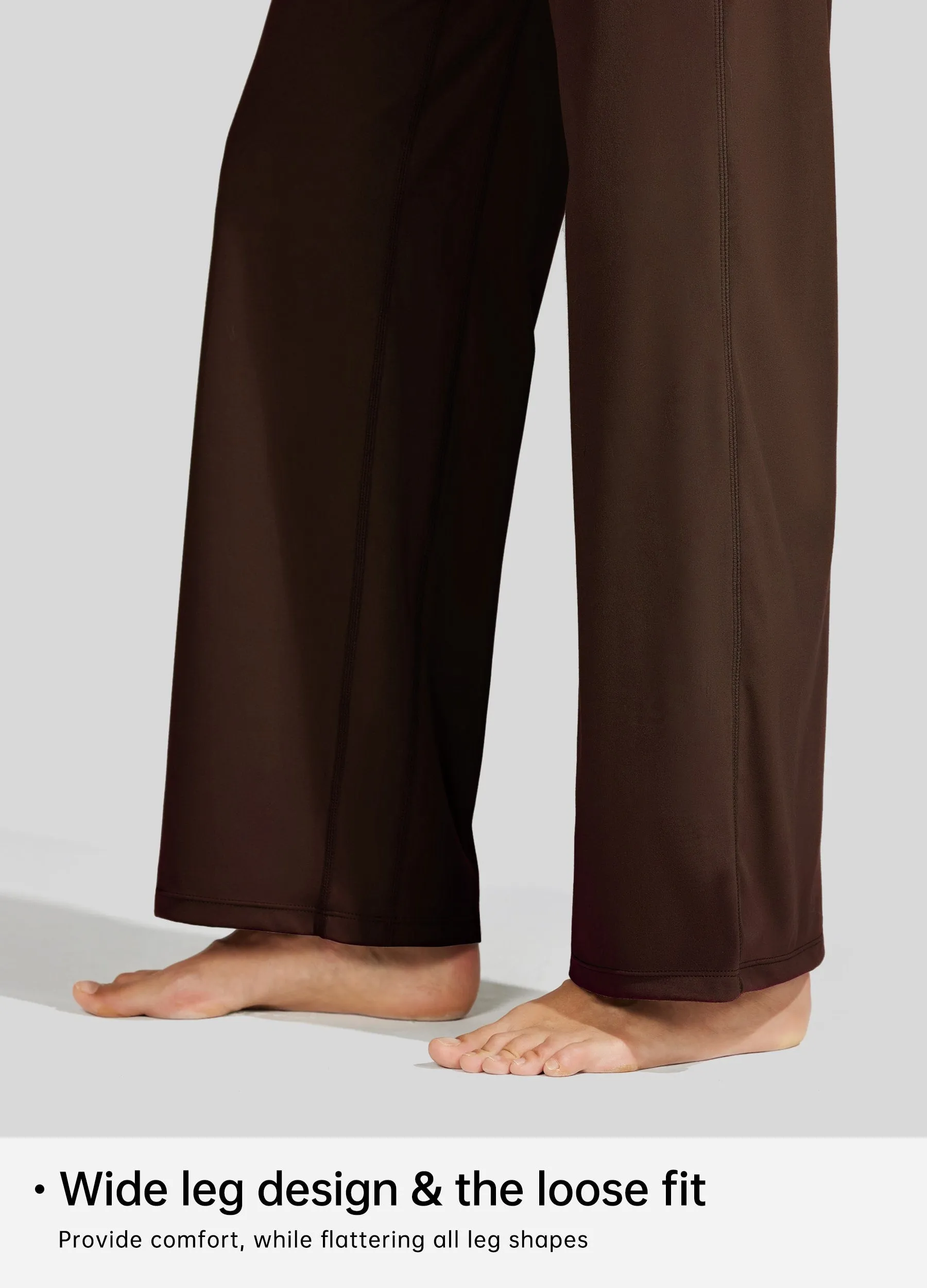 Women's Wide-Leg Yoga Pants 28 Inseam