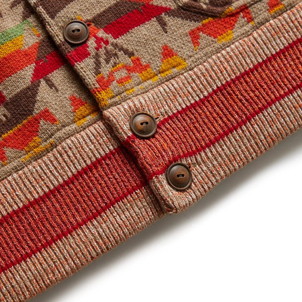 WOOL-BLEND BIRDSEYE SWEATER JACKET