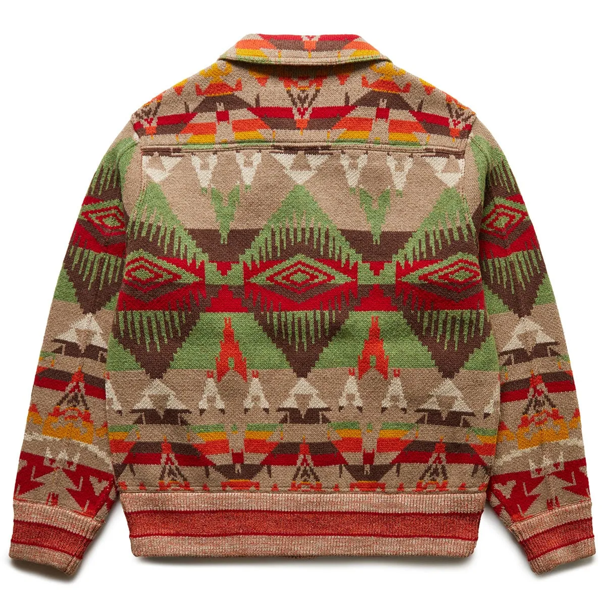 WOOL-BLEND BIRDSEYE SWEATER JACKET